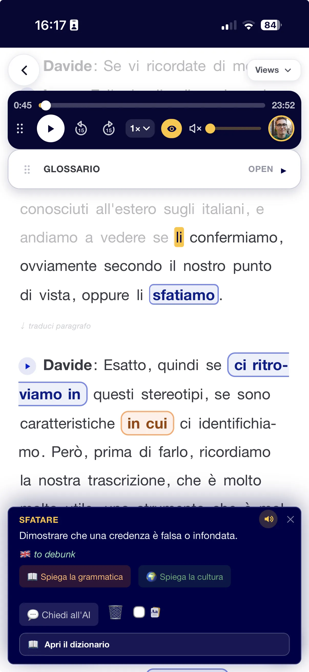 Italiano Vivo sul telefono